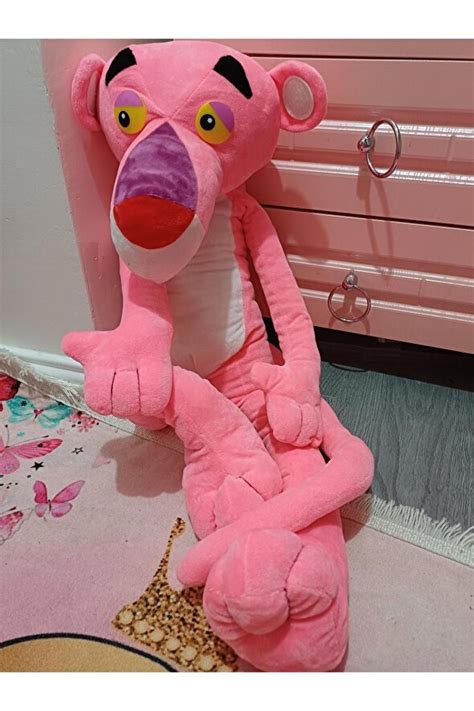 Pembe Panter 100cm Pink Panther Peluş 1 Metre Oyuncak Kadifemsi Harika