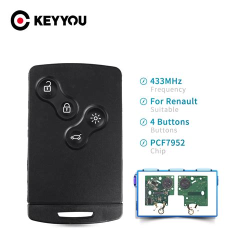 Keyyou T L Commande Boutons De Mhz Avec Transpondeur Pcf