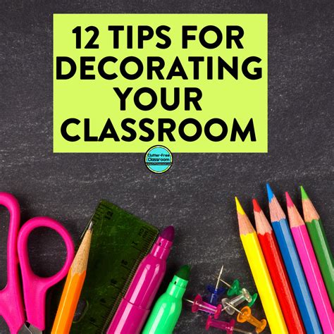 12 Tips For Decorating A Classroom Upper Elementary Snapshots