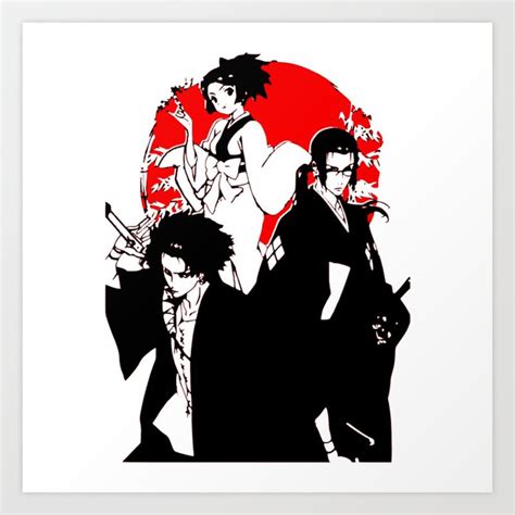 Samurai Champloo Mugen Jin And Fuu Art Print By Otakupapercraft Society6