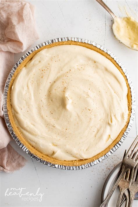 No Bake Eggnog Pie Recipe My Heavenly Recipes