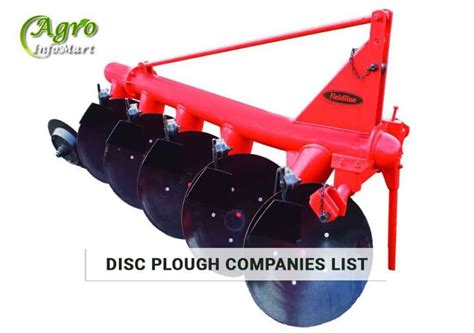 Disc Plough Manufacturers Companies In India