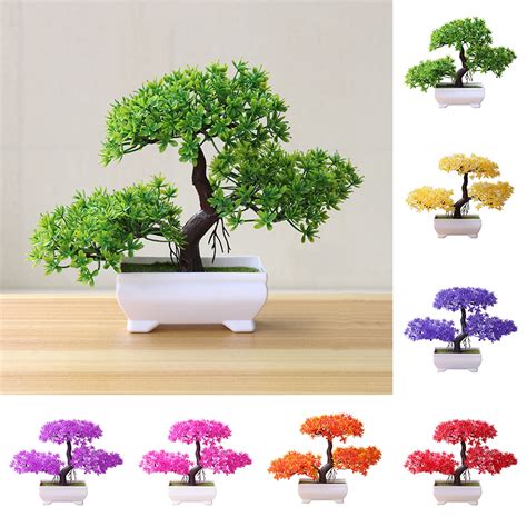 UDIYO Artificial Bonsai Tree Fake Plant Decoration Potted Artificial