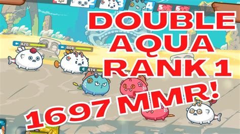 Rank 1 1697 MMR Dusk Double Aqua Season 20 Off Season Axie Infinity