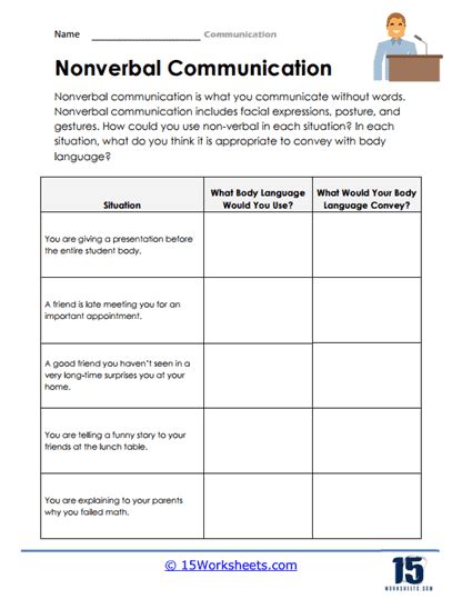 Communication Worksheets Worksheets Worksheets Library