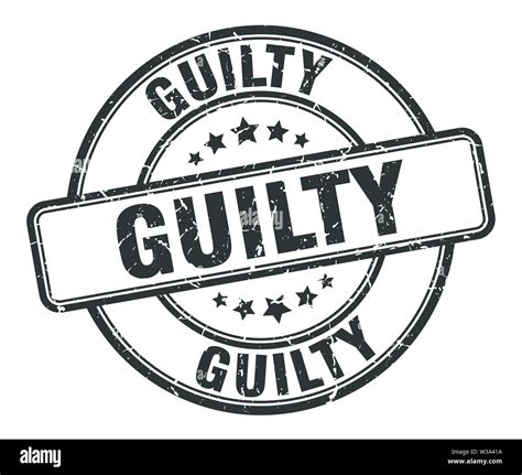 guilty stamp guilty  grunge sign guilty stock vector image art