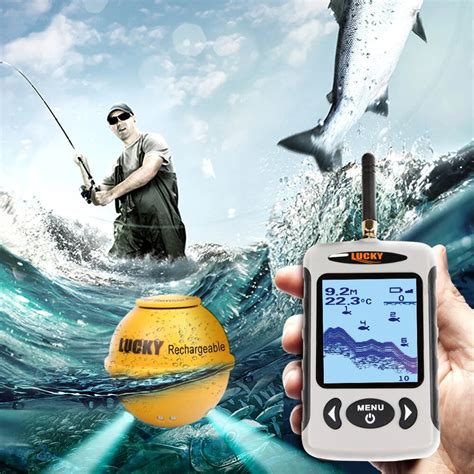 LUCKY FFW718LA Fish Finder 125KHz Portable Alarm Fishfinder 150M