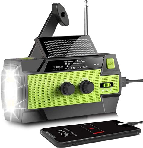 Radio Dab FM Portable Radio Solaire Dynamo 5000mAh Radio Manivelle