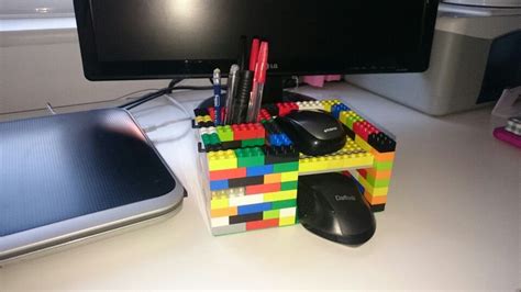 Lego Desk Tidy For Multiple Users Space For 2 X Wireless Mouse 2 Pen