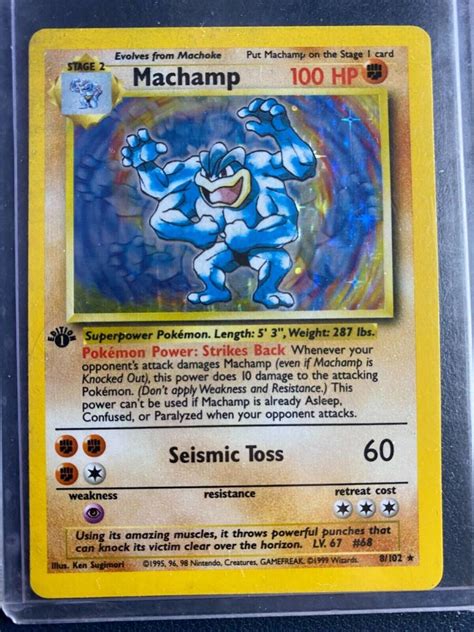 Yahoo オークション ポケモン TCG Machamp Base Set 8 102 Holo 1st