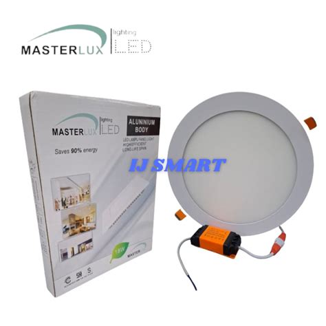 lampu downlight led masterlux  watt warm white  lazada indonesia