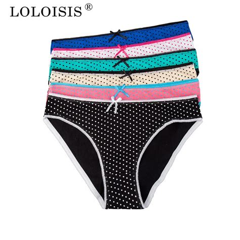 Loloisis 6 Pcs Lot Sexy Underwear Women Lingerie Femme Cotton Underwear Women Briefs Women Lace