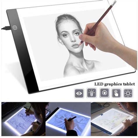 A Led Drawing Tablet Digital Graphics Pad Usb Led Light Box Copy Board