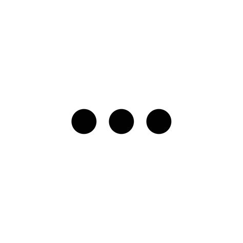 More Three Dots Settings Filled Icon In Transparent Background Basic