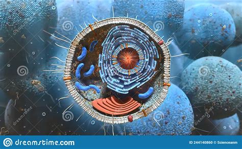 Cell Structure And Components Mitochondria Nucleus And Cytoplasm