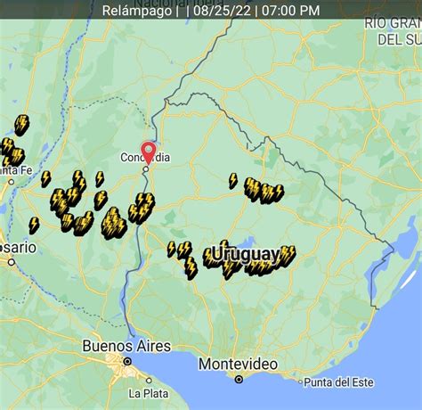 Meteorología Estación bcp on Twitter 19 hs Uruguay Tormentas algunas