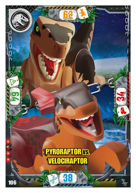 Nummer I Pyroraptor Vs Velociraptor I Lego Jurassic World Tcg