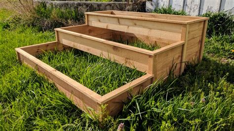 3 Tier Cedar Raised Bed Step By Step Building Plans Raised Bed For