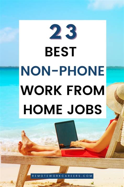 23 Best Non Phone Remote Jobs That Pay Well