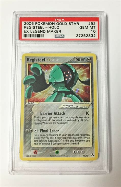 Pokemon Card Psa Gold Star Registeel Ex Lupon Gov Ph