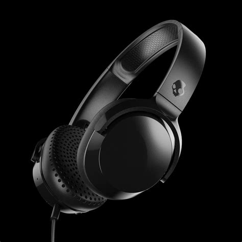 Skullcandy Riff Wired On-Ear Headphones - Black | Black headphones ...