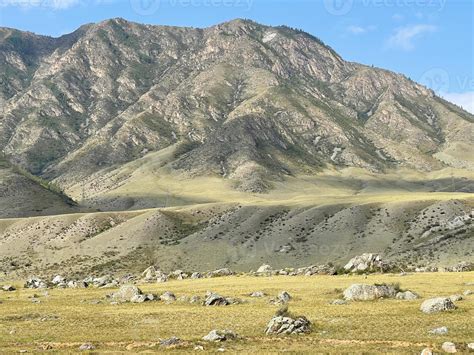 Dry desert landscape in the mountains 14949729 Stock Photo at Vecteezy