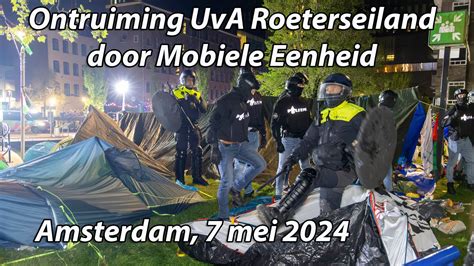 Ontruiming UvA Campus Roeterseiland Amsterdam Door De Mobiele Eenheid