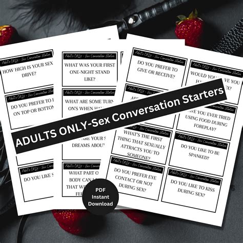 Couples Sex Conversations Starters Adult Game Sex Conversation Couples