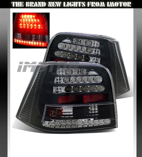 99 04 Volkswagen Vw Golf Mk4gtir32 Led Tail Lights Lamps Lhrh Pair Black Blk Ebay