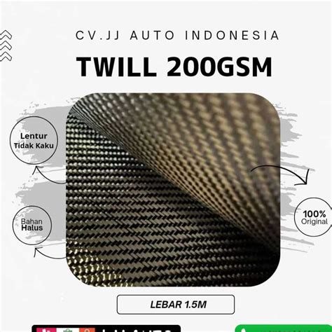 Jual Serat Carbon Fiber Twill K Gsm Shopee Indonesia