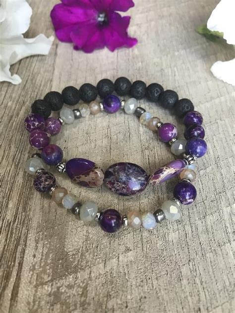 Aromatherapy Bracelet Lava Stone Bracelet Stack Bracelet | Etsy | Lava stone bracelet ...