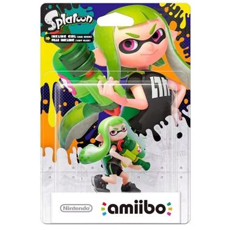 Nintendo Amiibo Splatoon Inkling Girl Lime Green Skroutzgr