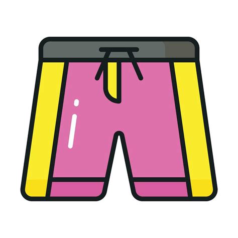 Icono De Pantalones Cortos En Estilo Moderno Vector De Ropa De Playa