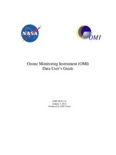 Ozone Monitoring Instrument OMI Data Users Guide NASA Ozone