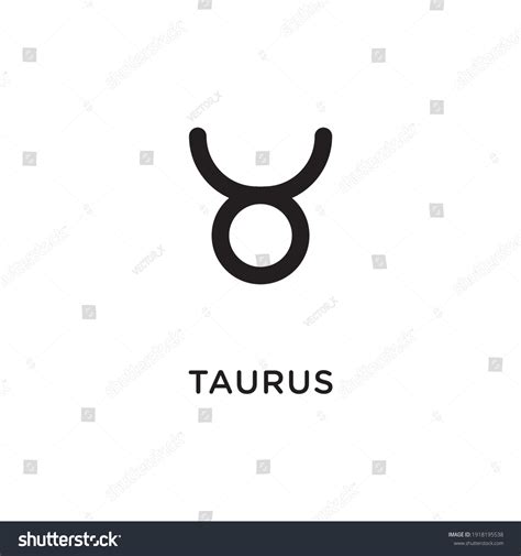 Hand Drawn Taurus Zodiac Illustration Simple Royalty Free Stock