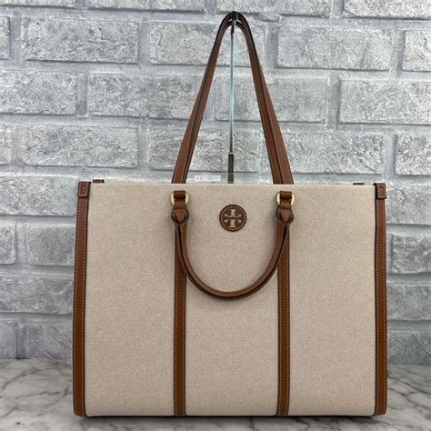 Tory Burch Bags Tory Burch Blake Canvas Jumbo Tote In Natural