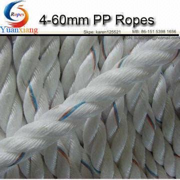 Buy Wholesale China High Tensile Strength Twisted Polypropylene Rope