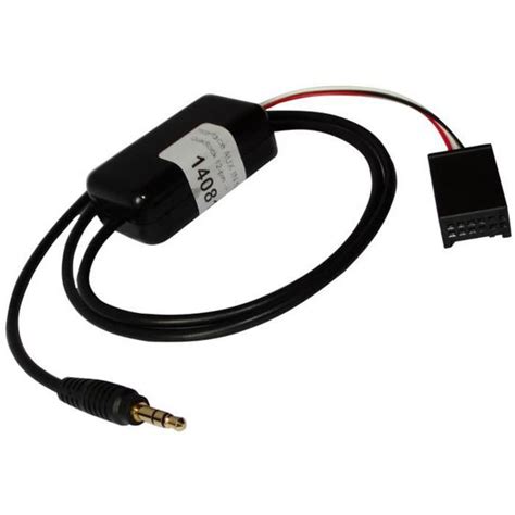 Aerzetix Adaptateur Câble interface AUX IN Jack 3 5mm pour BMW Série 3