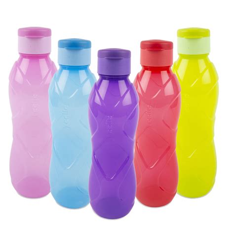 Buy Cello Rugby Flip Polypropylene Bottle Set 1 Litre 5 Pieces