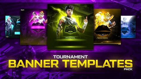 Tournament Banner Templates Pack Free Fire Bgmi Vaibhav Editz