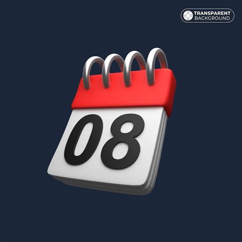 Premium Psd D Rendering Calender Icon