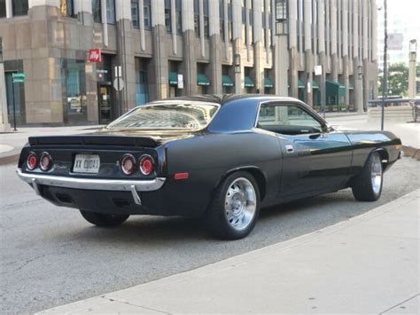 72 Black Plymouth Cuda 340 Fuel Injection 7aluminum Mopar Rallye