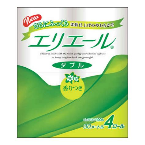 【楽天市場】【令和・早い者勝ちセール】大王製紙 エリエール トイレットティシュー 香りつき ダブル 30m×4ロール入 トイレットペーパー