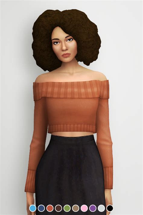 Sims 4 Cc S The Best Off The Shoulder Sweater By Khrysasims