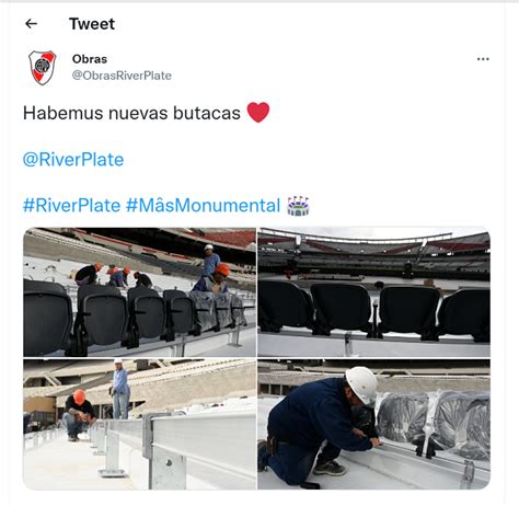 Locura En River Comenzaron A Instalar Las Nuevas Butacas En El