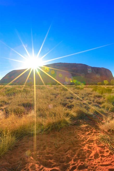 Sunrise At Uluru Ayers Rock The Red Center Of Australia Australia