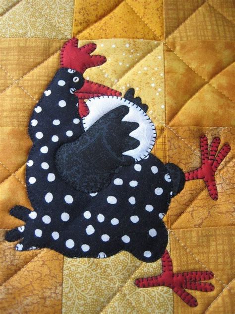 Loading Chicken Quilt Sewing Crafts Applique Patterns