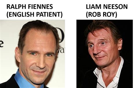 Both British How Similar Can The Get Liam Neeson Ralph Fiennes