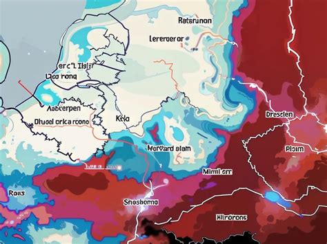 Auf dieser Karte sind herannahende Gewitter und starke Regenfälle