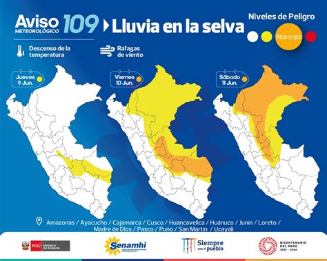 Senamhi Pronostica Lluvias Intensas En La Selva Peruana Por Llegada Del